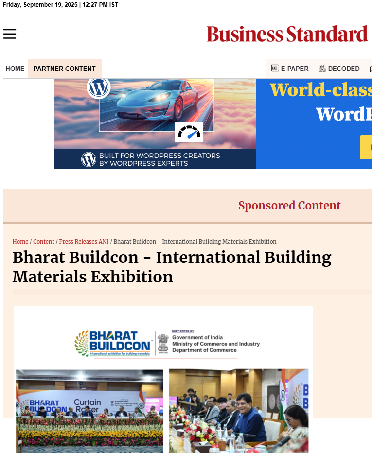Bharat Buildcon – International Building Materials Exhibition